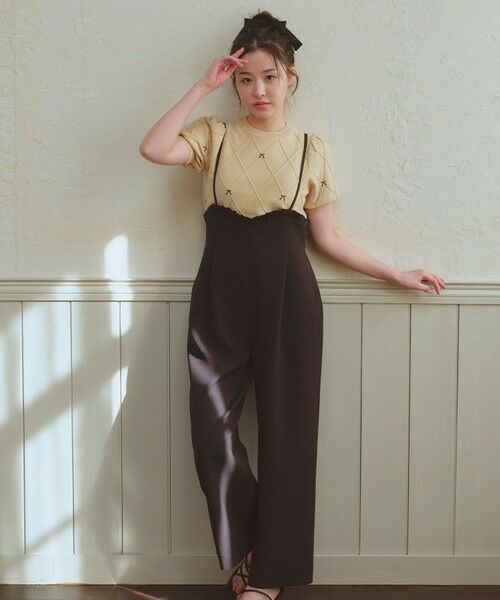 Feroux / フェルゥ サロペット・オールインワン | フリルデザイン・サス付きパンツ | 詳細2