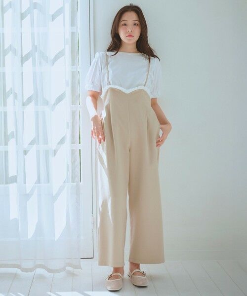 Feroux / フェルゥ サロペット・オールインワン | フリルデザイン・サス付きパンツ | 詳細6