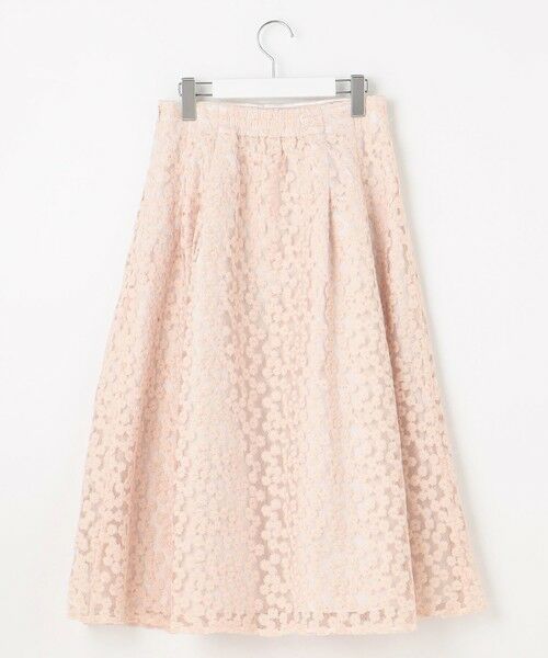 Feroux / フェルゥ ミニ・ひざ丈スカート | フラワー刺繍 フレアスカート | 詳細13