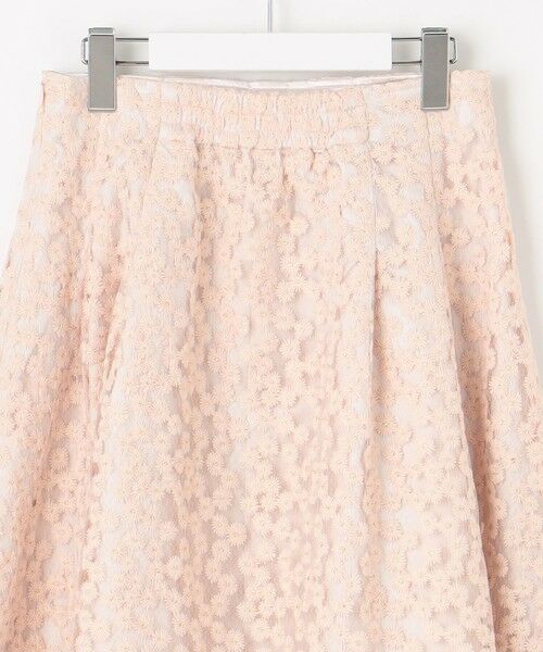 Feroux / フェルゥ ミニ・ひざ丈スカート | フラワー刺繍 フレアスカート | 詳細14