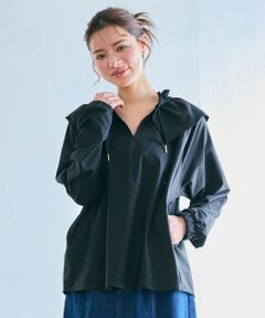 Feroux / フェルゥ シャツ・ブラウス | ラッシュガード ケープギャザー ブラウス