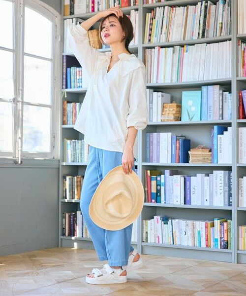 Feroux / フェルゥ シャツ・ブラウス | ラッシュガード ケープギャザー ブラウス | 詳細1