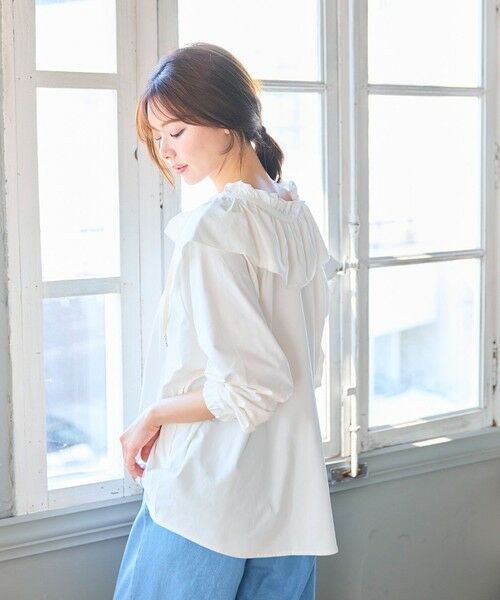 Feroux / フェルゥ シャツ・ブラウス | ラッシュガード ケープギャザー ブラウス | 詳細2