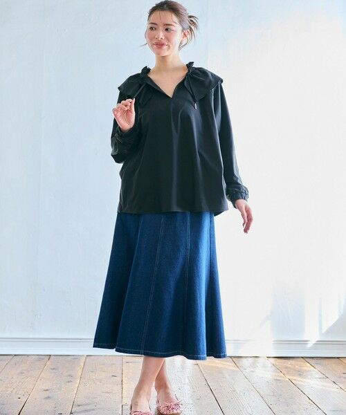 Feroux / フェルゥ シャツ・ブラウス | ラッシュガード ケープギャザー ブラウス | 詳細12