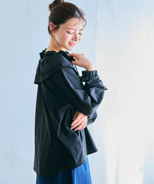 Feroux / フェルゥ シャツ・ブラウス | ラッシュガード ケープギャザー ブラウス | 詳細13