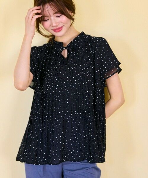 Feroux / フェルゥ シャツ・ブラウス | 【2WAY】シフォンジョーゼットプリーツ ブラウス | 詳細1