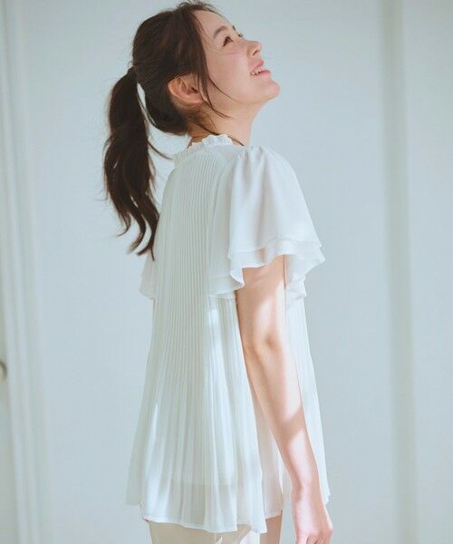 Feroux / フェルゥ シャツ・ブラウス | 【2WAY】シフォンジョーゼットプリーツ ブラウス | 詳細10