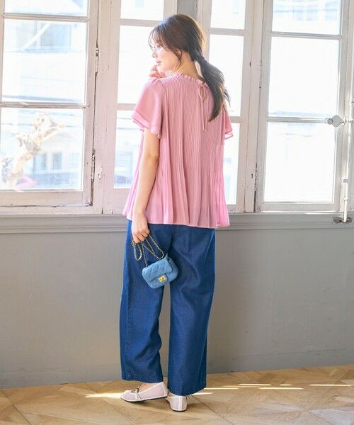 Feroux / フェルゥ シャツ・ブラウス | 【2WAY】シフォンジョーゼットプリーツ ブラウス | 詳細14