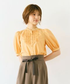 Feroux / フェルゥ シャツ・ブラウス | フリルディテール パフスリーブ ブラウス