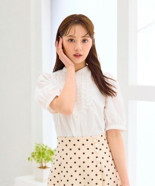 Feroux / フェルゥ シャツ・ブラウス | フリルディテール パフスリーブ ブラウス | 詳細3