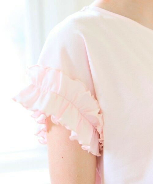 Feroux / フェルゥ カットソー | 【汗ジミが目立たない】フリル袖ペプラムデザインTシャツ | 詳細5