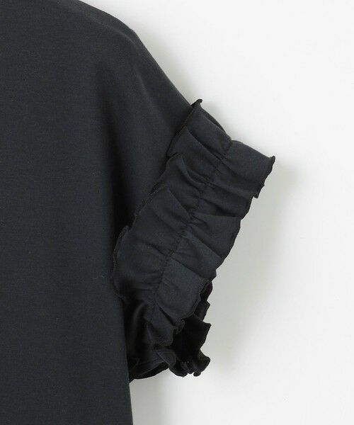 Feroux / フェルゥ カットソー | 【汗ジミが目立たない】フリル袖ペプラムデザインTシャツ | 詳細8