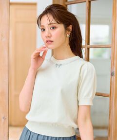 Feroux / フェルゥ ニット・セーター | ビジューネックレスニット