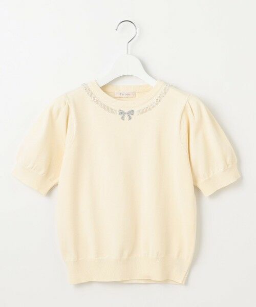 Feroux / フェルゥ ニット・セーター | ビジューネックレスニット | 詳細4