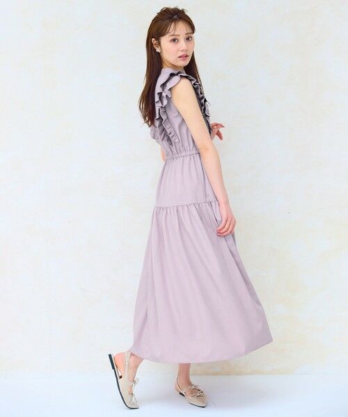 Feroux / フェルゥ ロング・マキシ丈ワンピース | ショルダーフリルティアード ワンピース | 詳細1