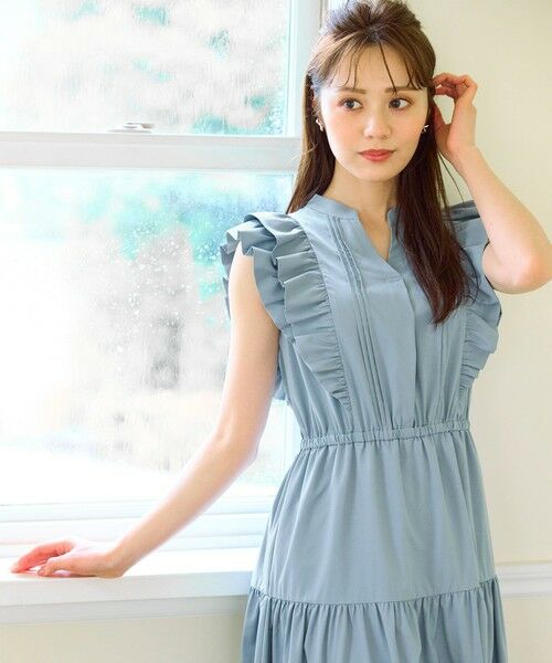 Feroux / フェルゥ ロング・マキシ丈ワンピース | ショルダーフリルティアード ワンピース | 詳細7