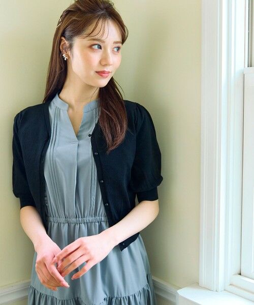 Feroux / フェルゥ ロング・マキシ丈ワンピース | ショルダーフリルティアード ワンピース | 詳細8