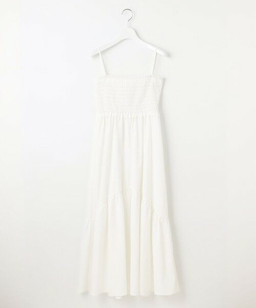 Feroux / フェルゥ ロング・マキシ丈ワンピース | シャーリングデザイン 3WAYキャミドレス | 詳細5