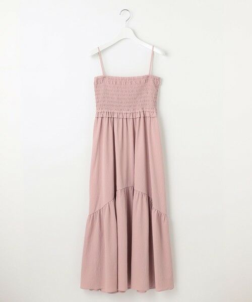 Feroux / フェルゥ ロング・マキシ丈ワンピース | シャーリングデザイン 3WAYキャミドレス | 詳細7