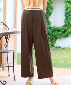 Feroux / フェルゥ その他パンツ | 【洗える】マーベルトデザイン セミワイドパンツ