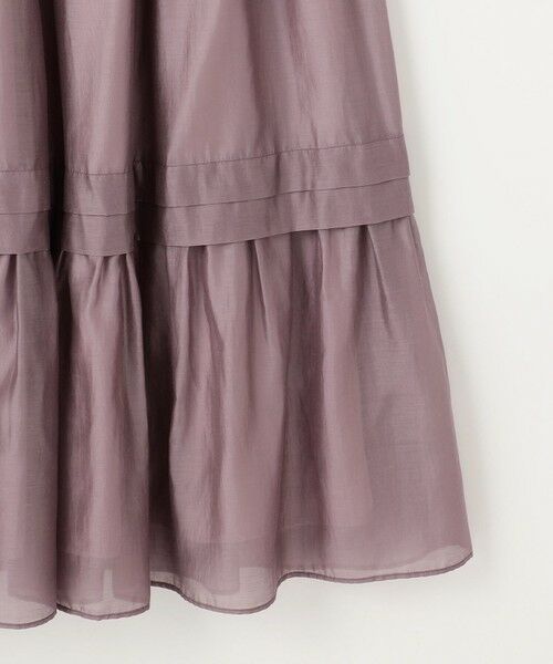 Feroux / フェルゥ ミニ・ひざ丈スカート | 【洗える】タックデザインティアードスカート | 詳細5