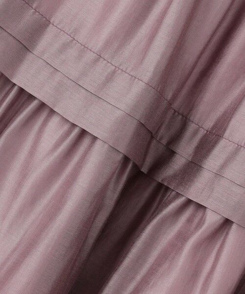 Feroux / フェルゥ ミニ・ひざ丈スカート | 【洗える】タックデザインティアードスカート | 詳細6