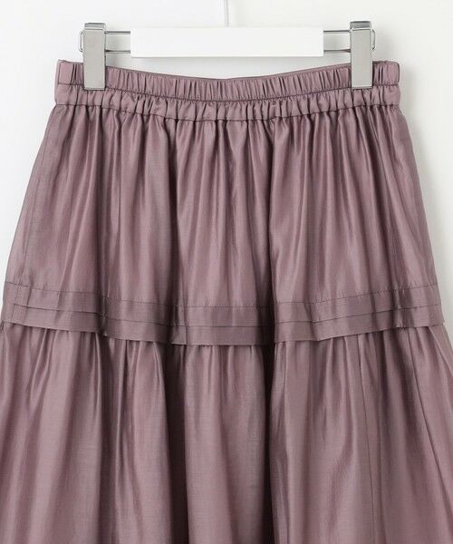 Feroux / フェルゥ ミニ・ひざ丈スカート | 【洗える】タックデザインティアードスカート | 詳細8