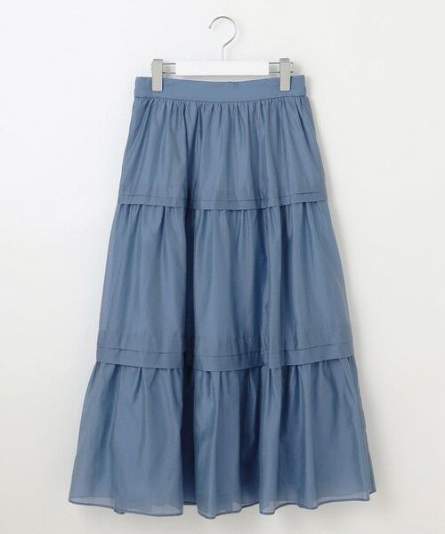 Feroux / フェルゥ ミニ・ひざ丈スカート | 【洗える】タックデザインティアードスカート | 詳細11