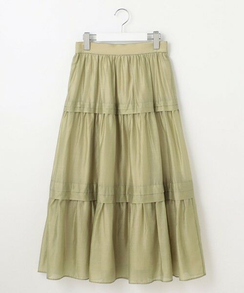 Feroux / フェルゥ ミニ・ひざ丈スカート | 【洗える】タックデザインティアードスカート | 詳細15