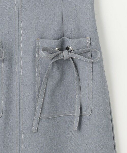 Feroux / フェルゥ ミニ・ひざ丈スカート | 【洗える】リボンポケット付きIライン スカート | 詳細7