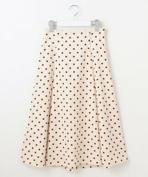 Feroux / フェルゥ ミニ・ひざ丈スカート | 【洗える】パールボタン付きフレア スカート | 詳細14