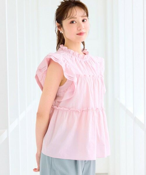 Feroux / フェルゥ シャツ・ブラウス | 【洗える】ペプラムシルエットフリルブラウス | 詳細2