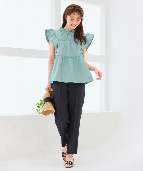 Feroux / フェルゥ シャツ・ブラウス | 【洗える】ペプラムシルエットフリルブラウス | 詳細11