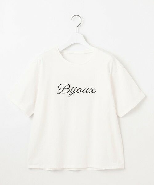 Feroux / フェルゥ カットソー | 【洗える】Bijou刺繍Tシャツ | 詳細3