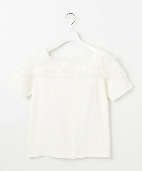 Feroux / フェルゥ カットソー | 【洗える・汗ジミが目立たない】デコルテチュール カットソー | 詳細3