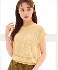 Feroux / フェルゥ ニット・セーター | 【洗える】透かし編みニットトップス