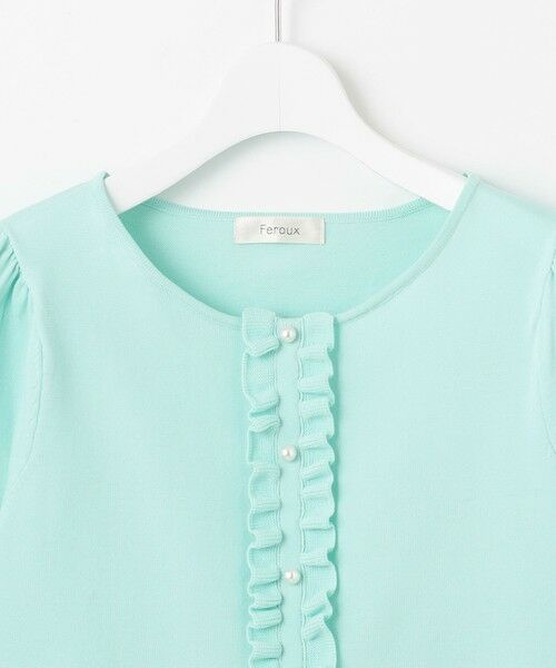 Feroux / フェルゥ ニット・セーター | 【洗える】フリルデザインペプラムニットトップス | 詳細3