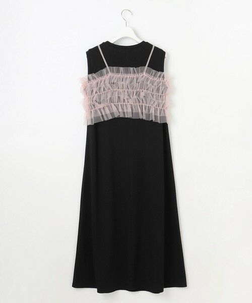 Feroux / フェルゥ ロング・マキシ丈ワンピース | 【洗える】チュールキャミレイヤード カットソー ワンピース | 詳細10