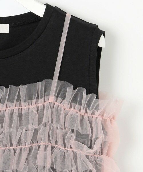 Feroux / フェルゥ ロング・マキシ丈ワンピース | 【洗える】チュールキャミレイヤード カットソー ワンピース | 詳細12