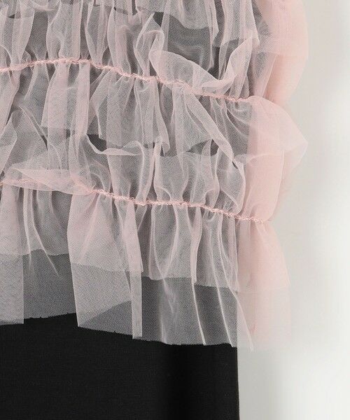 Feroux / フェルゥ ロング・マキシ丈ワンピース | 【洗える】チュールキャミレイヤード カットソー ワンピース | 詳細13