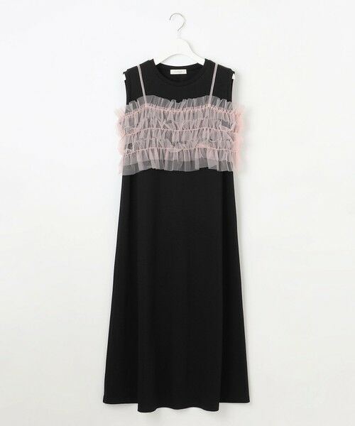 Feroux / フェルゥ ロング・マキシ丈ワンピース | 【洗える】チュールキャミレイヤード カットソー ワンピース | 詳細19