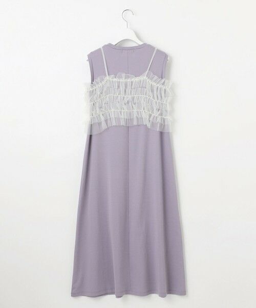 Feroux / フェルゥ ロング・マキシ丈ワンピース | 【洗える】チュールキャミレイヤード カットソー ワンピース | 詳細28