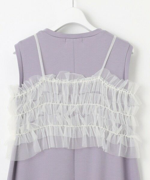 Feroux / フェルゥ ロング・マキシ丈ワンピース | 【洗える】チュールキャミレイヤード カットソー ワンピース | 詳細29