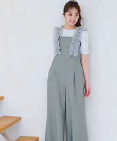 Feroux / フェルゥ サロペット・オールインワン | 【洗える】フリルショルダー サロペット