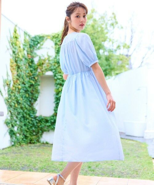 Feroux / フェルゥ ロング・マキシ丈ワンピース | 【洗える】ギャザーデザインパフスリーブワンピース | 詳細13