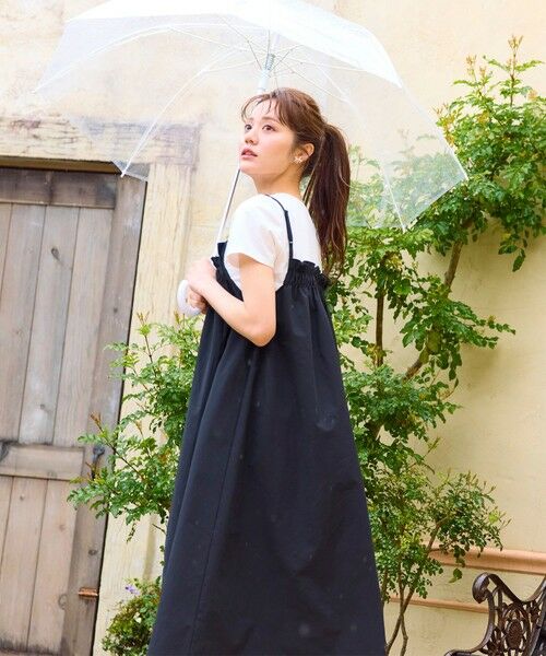 Feroux / フェルゥ ロング・マキシ丈ワンピース | 【洗える】レイヤード風 ギャザーワンピース | 詳細1