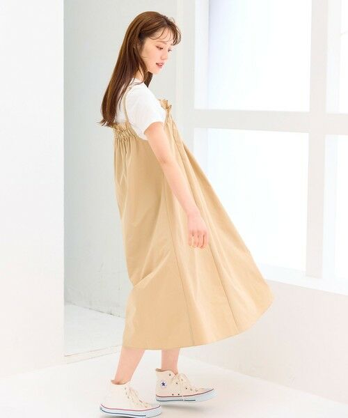 Feroux / フェルゥ ロング・マキシ丈ワンピース | 【洗える】レイヤード風 ギャザーワンピース | 詳細10