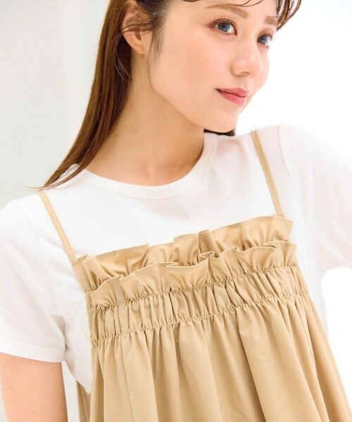 Feroux / フェルゥ ロング・マキシ丈ワンピース | 【洗える】レイヤード風 ギャザーワンピース | 詳細11