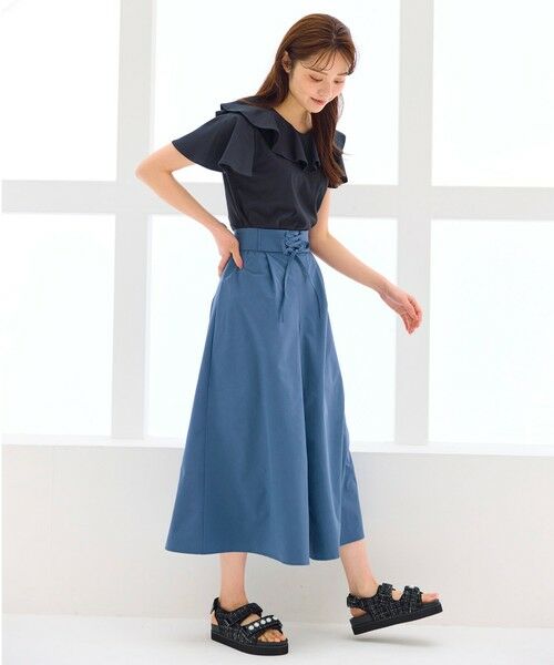 Feroux / フェルゥ その他パンツ | 【洗える・撥水】レースアップガウチョ | 詳細3