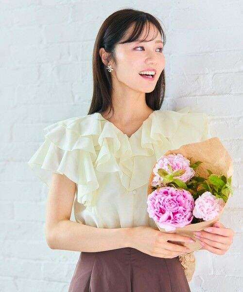 Feroux / フェルゥ シャツ・ブラウス | 【洗える】エアリーフリル ブラウス | 詳細2